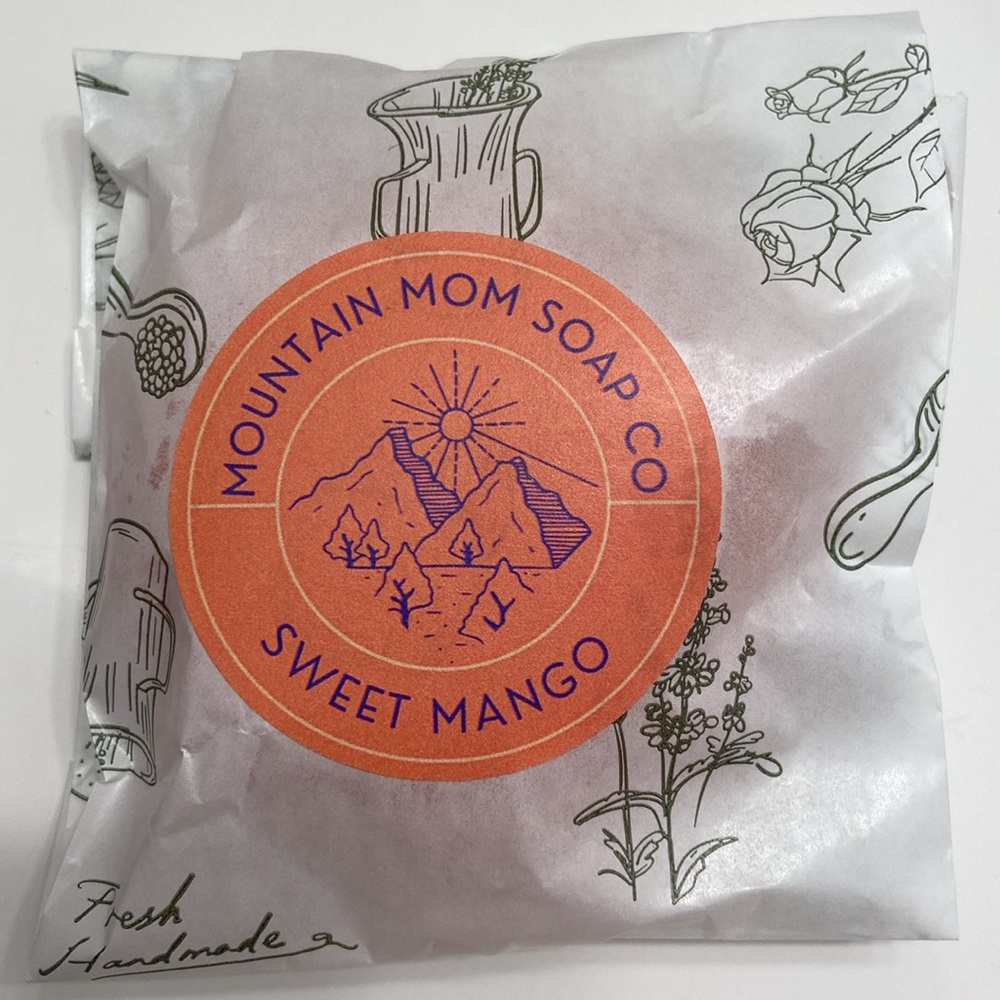 Handmade Mango Shampo bar & Conditioner bar Hibiscus&Jasmine bar soap set of 3 - Picture 5 of 7